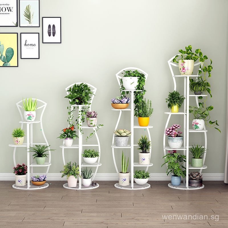 【In stock】European Style Iron Multi-layer Flower Rack Family Living ...