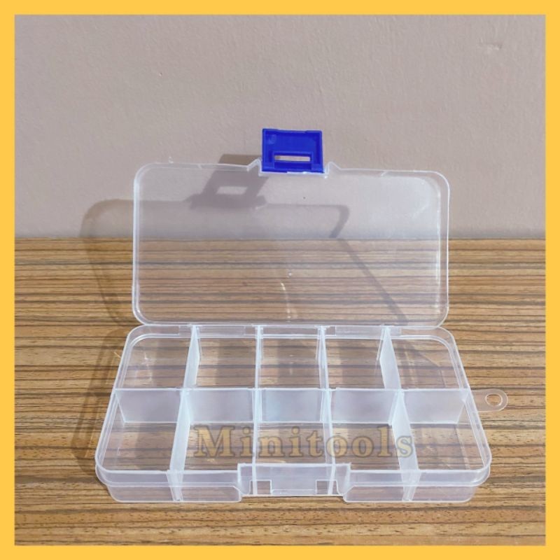 DIY Materials / Small Plastic Storage Box 10 Dividers / Daily Medicine ...