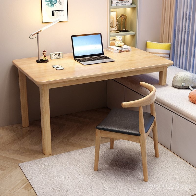 Solid Wood Desk Bay Window Table High and Low Feet Long Short Leg Table ...