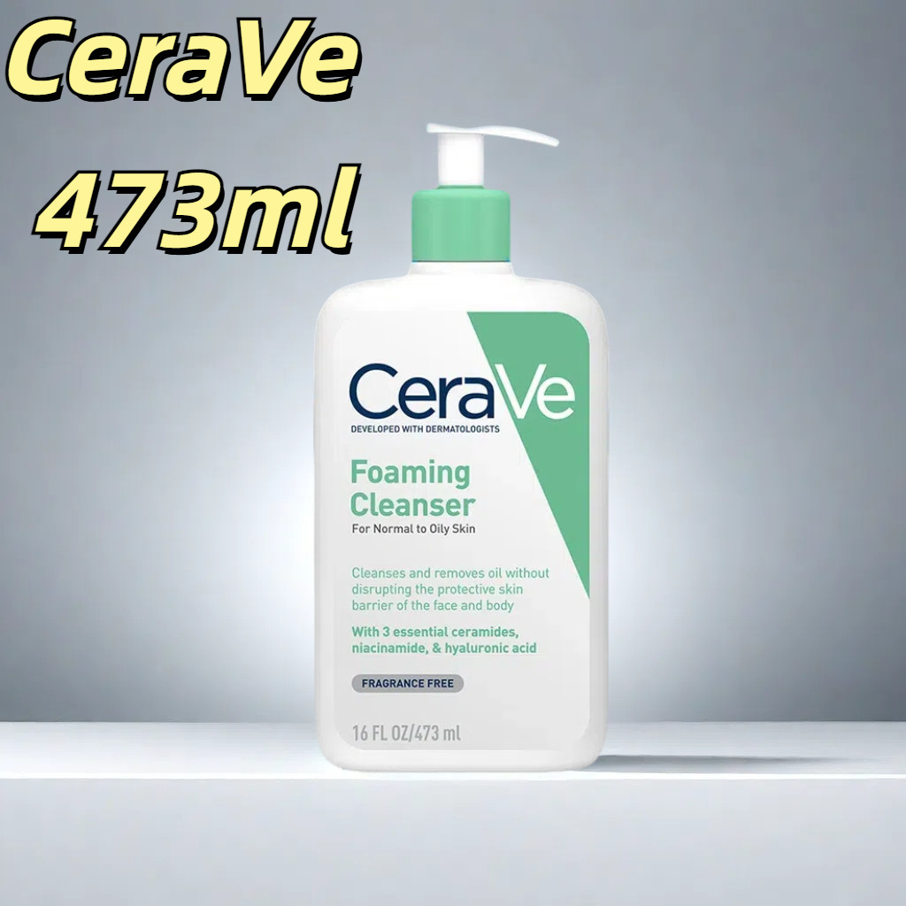（日本代購）CeraVe Foaming Cleanser (88ml 236ml 473ml) | Skin Barrier Face ...