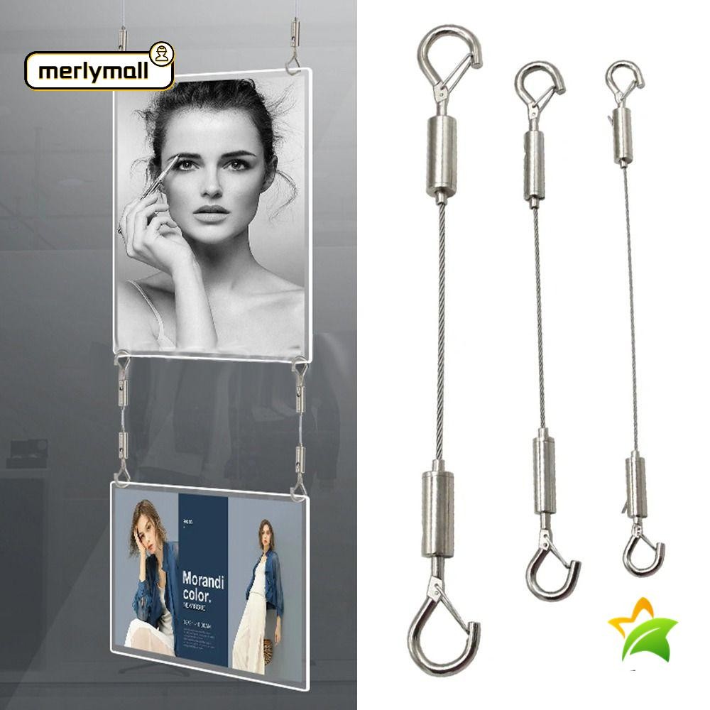 MERLYMALL Adjustable Automatic Wire Rope, Double Headed Anti Fall ...