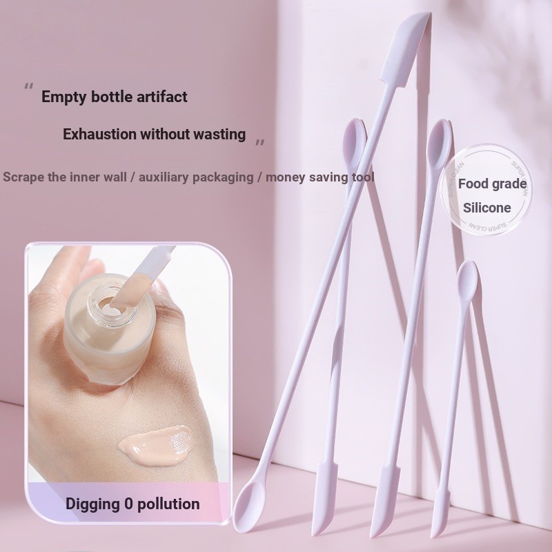 Cosmetic Silicone Scoop Cosmetics No Waste Tools Foundation Scraper ...