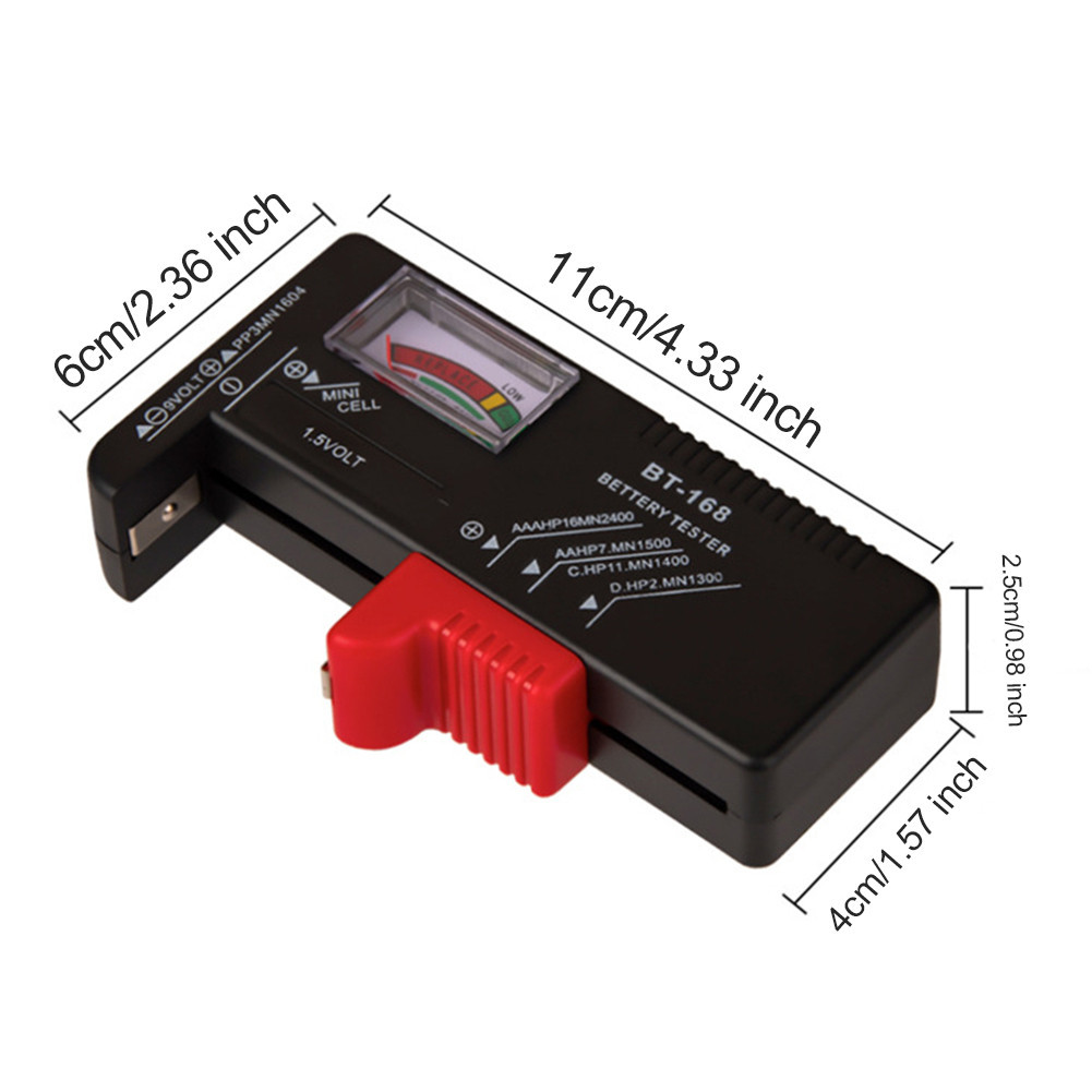 BT-168 /BT-168D Battery Volt Checker Pointer/Digital Display Battery ...