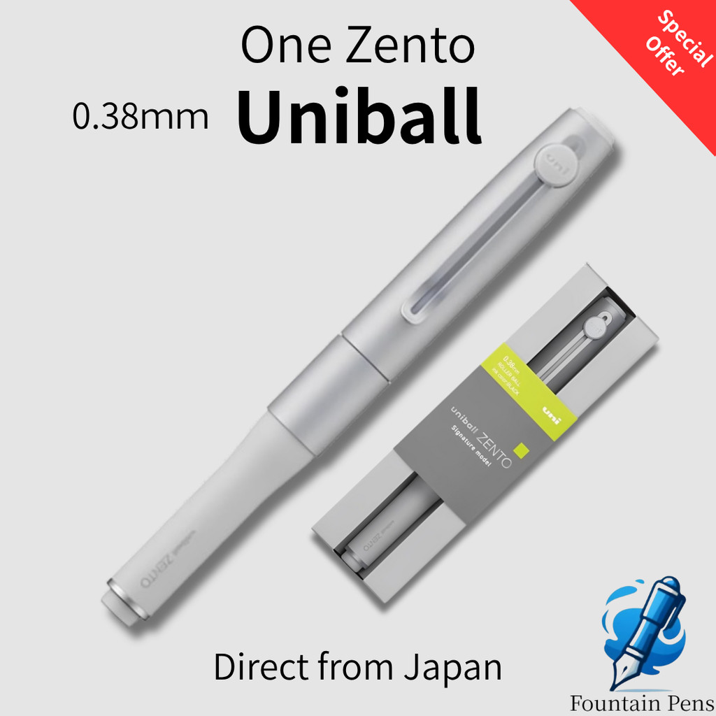 Uni Uni-Ball One Zento 0.38 mm Signature Silver Ballpoint Pen