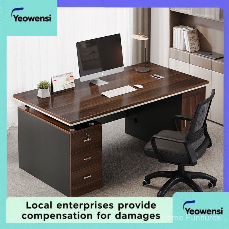 Office Desk Unit Computer Desk Desktop Simple Modern Desk Chair Set ...