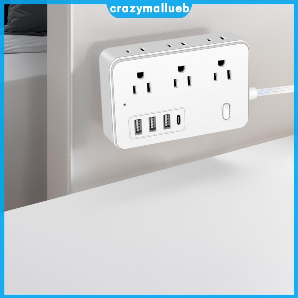 BESHON Power Strip Surge Protector – 6 Outlets, 3 USB Ports, 5Ft Extension Cord, 900J
