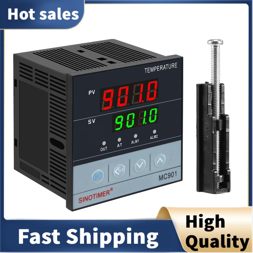 MC901 Digital Waterproof PID Temperature Controller K Type PT100 Sensor ...
