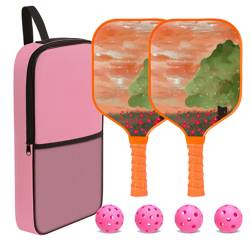 Pickle Ball Rackets with Bag for Children Student Games, Cute Pink Gift ...