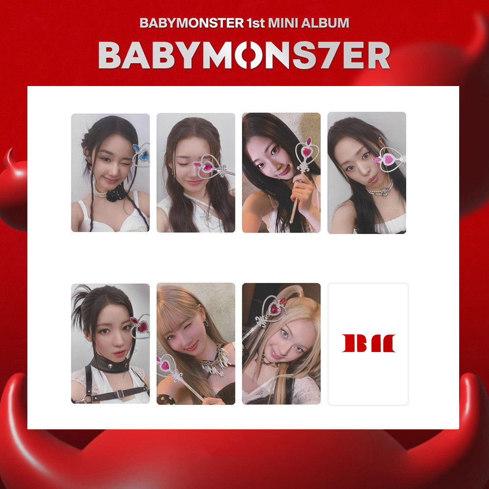 7pcs/set Kpop Idol BABYMONSTER 1st Mini Album Photocard | Shopee