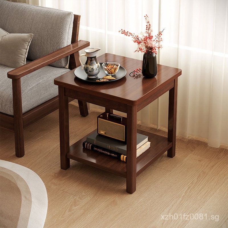 Small Tea Table Home Table Square Simple Small Table with Solid Wood ...