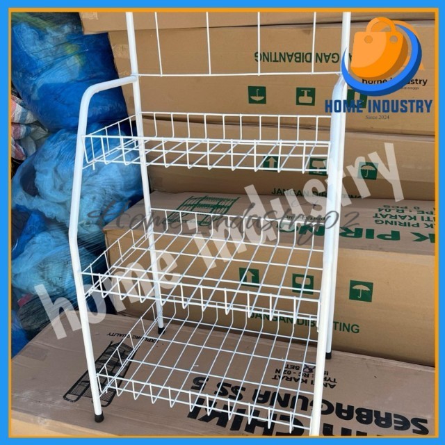 3 tier mini bread rack/chiki rack/multipurpose rack/shop rack ...