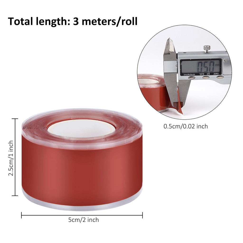 【SG Stock】Self Fusing Silicone Tape / Waterproof Removable Self Fusing ...