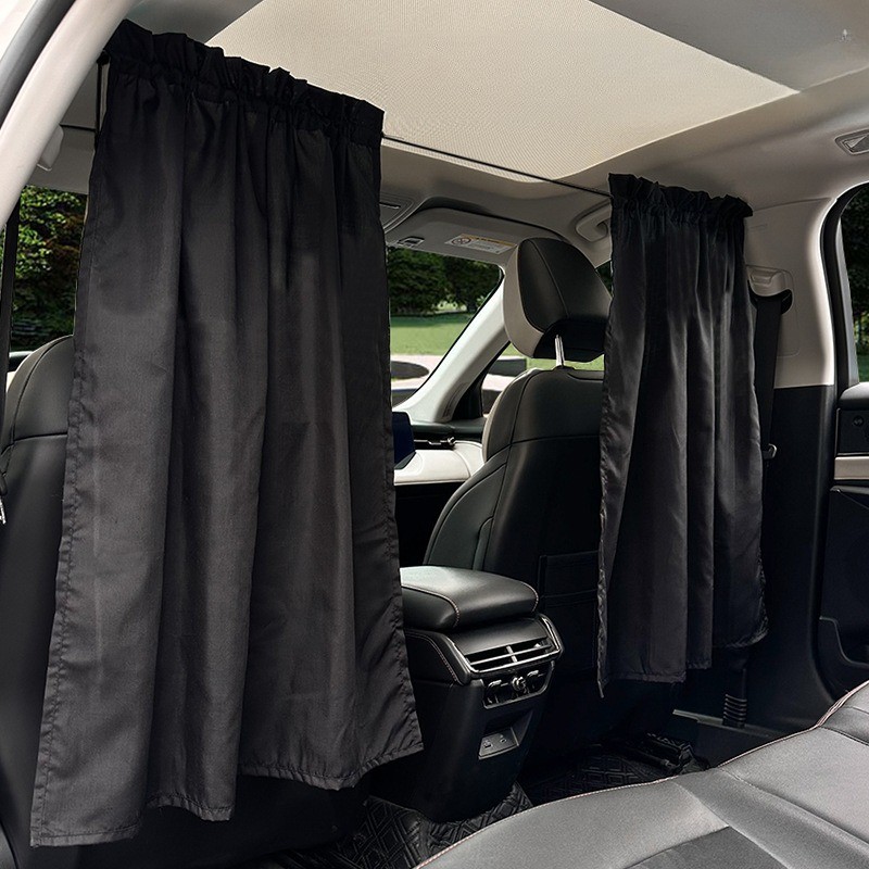 Simple Car Partition Curtain Summer Push-Pull Sunshade Heat Insulation ...