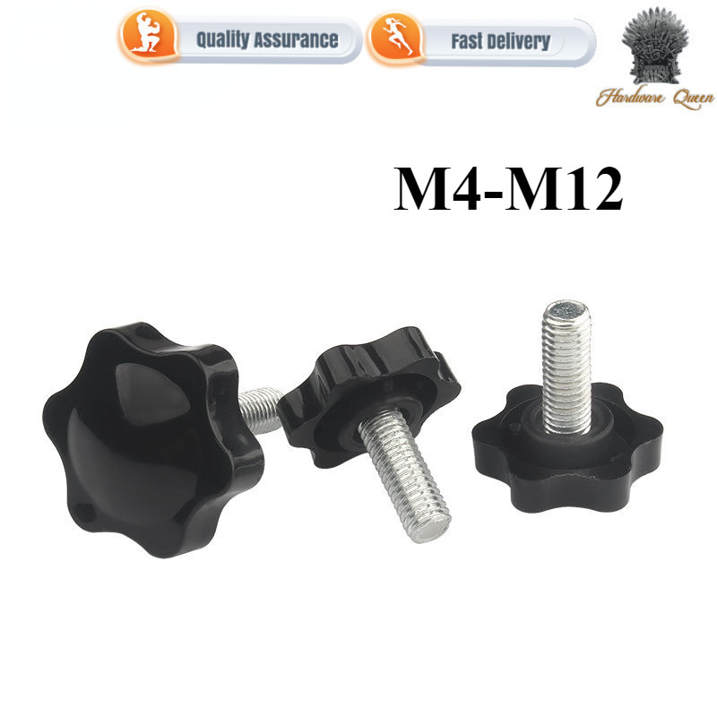 【QK】High quality hand boltsStar-shaped plastic handle screw hand ...