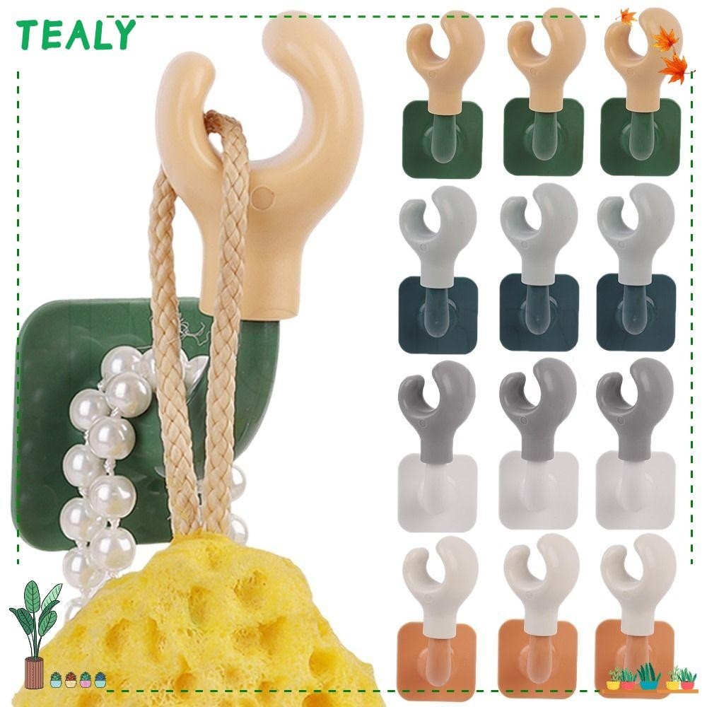 TEALY Boxing Small Hand Hook Wall mounte Bathroom Storage Accessories Hanging Hook Multifunctional Punch Free Clothes Hooks