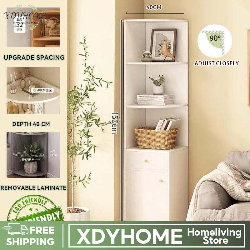 Wooden Corner With Chest Drawer Nordic Storage With