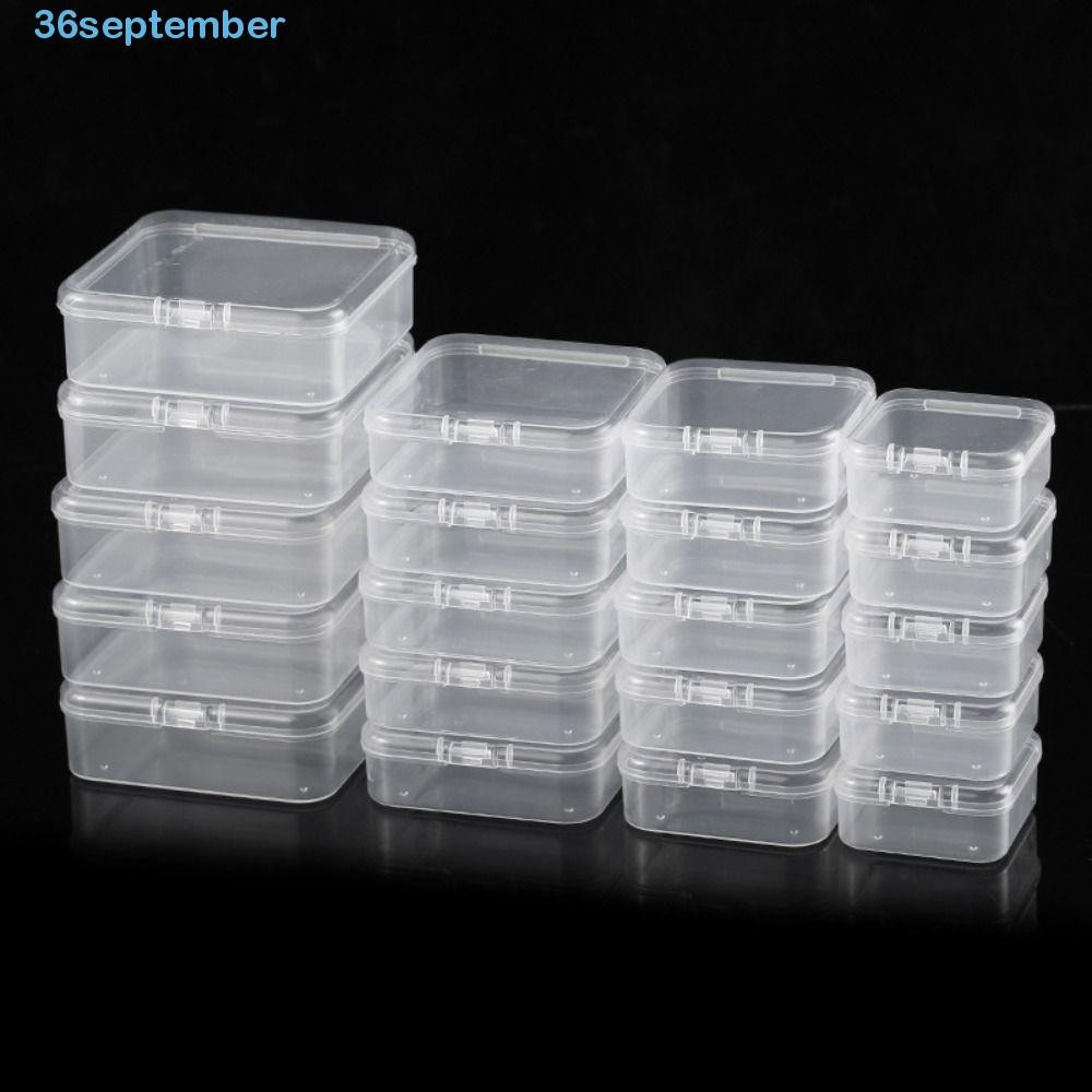SEPTEMBER Mini Square Storage Box, Transparent Mini Transparent