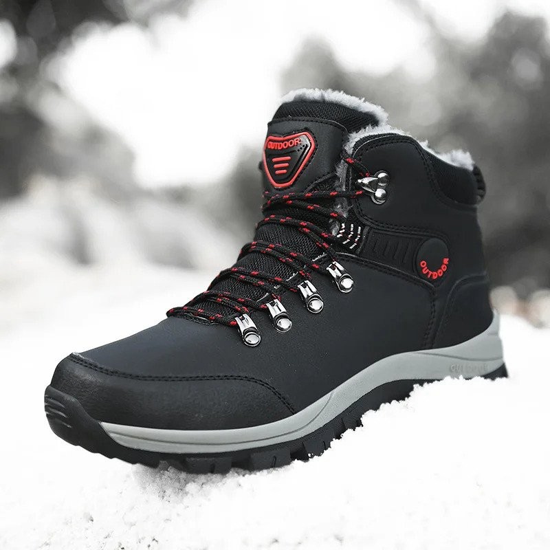 Men Boots Winter Boots Men Lightweight Hight Top Leather