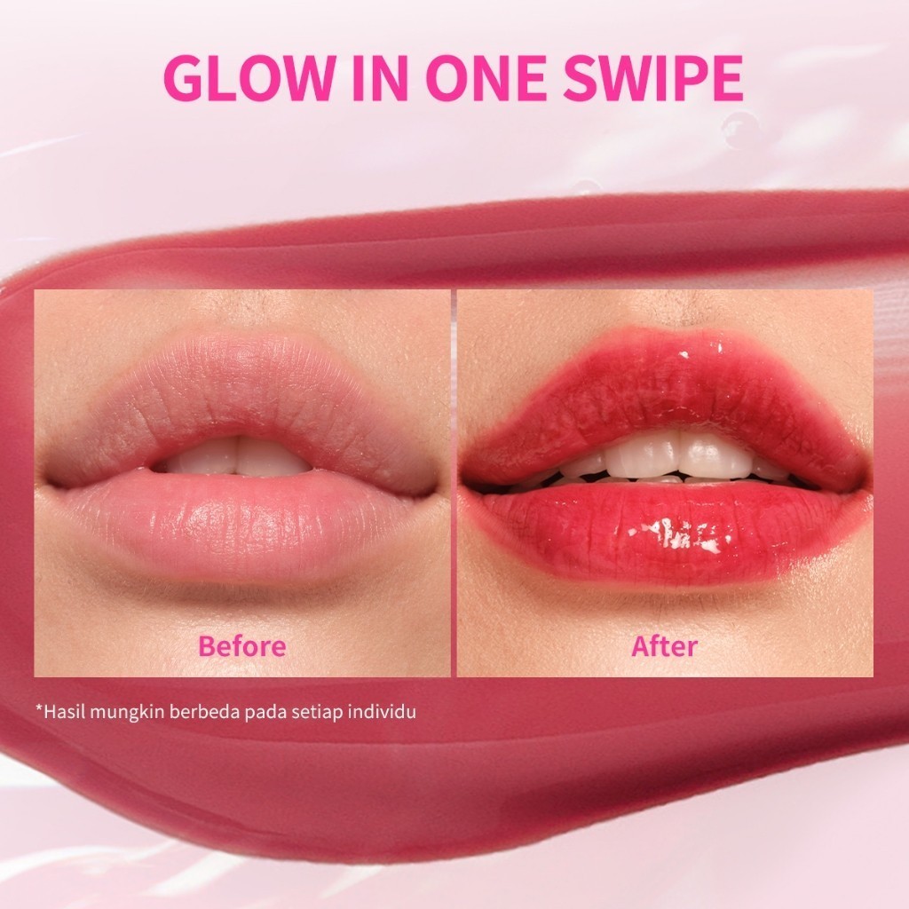 BNB Barenbliss Lily Makes Luminous Glow Tint / Merah Jingga Official - Gambar 3