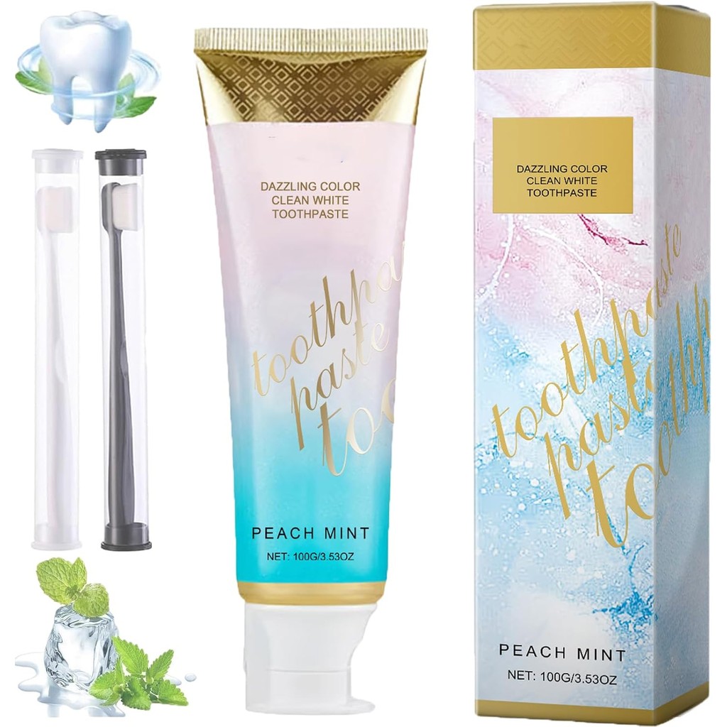 Luckstart Toothpaste, Peachloft Teeth Whitening Toothpaste, New Radiant ...