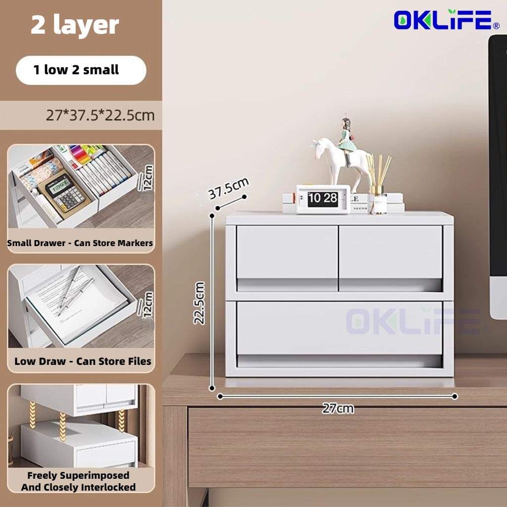 Storage Cabinet Mobile Office Home Desktop Organizer Box Multi-level Gusseted Shelf With Wheels Organizer view 12