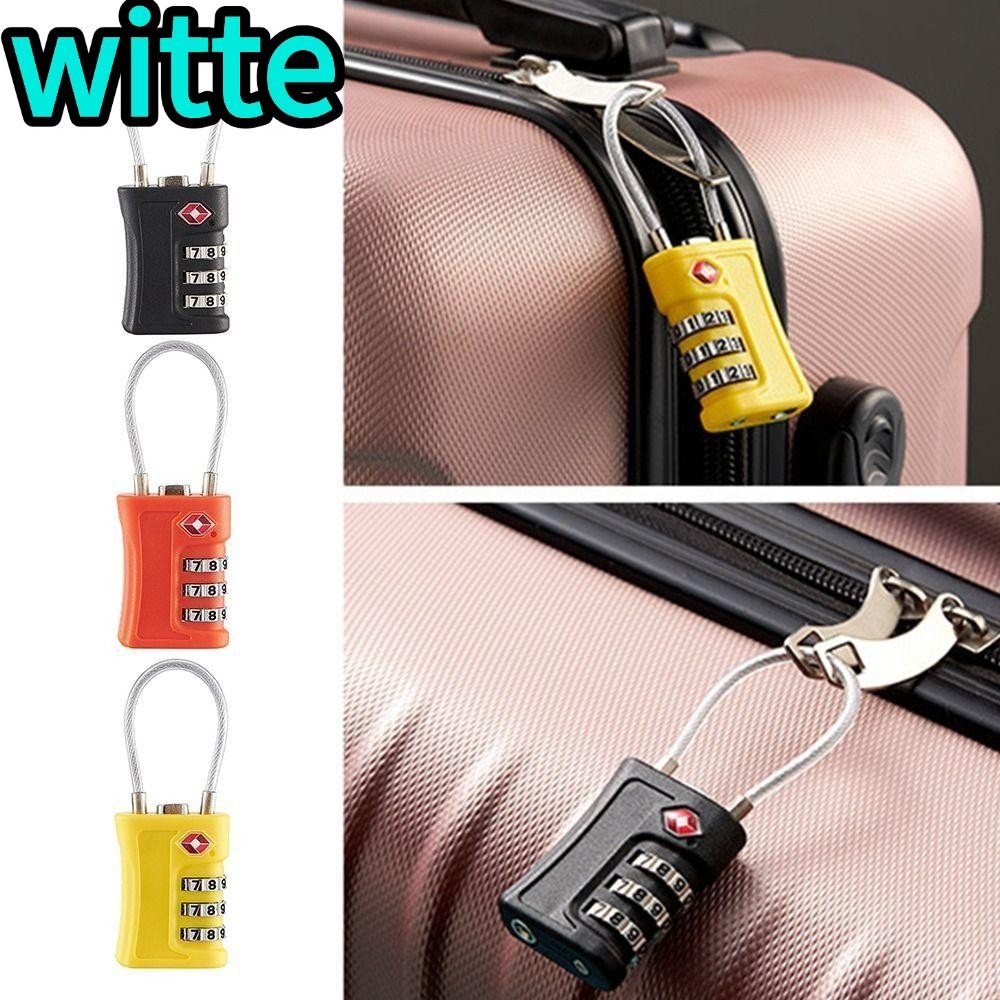 WITTE Customs Password Lock, Padlock TSA 3 Digit Combination Lock ...