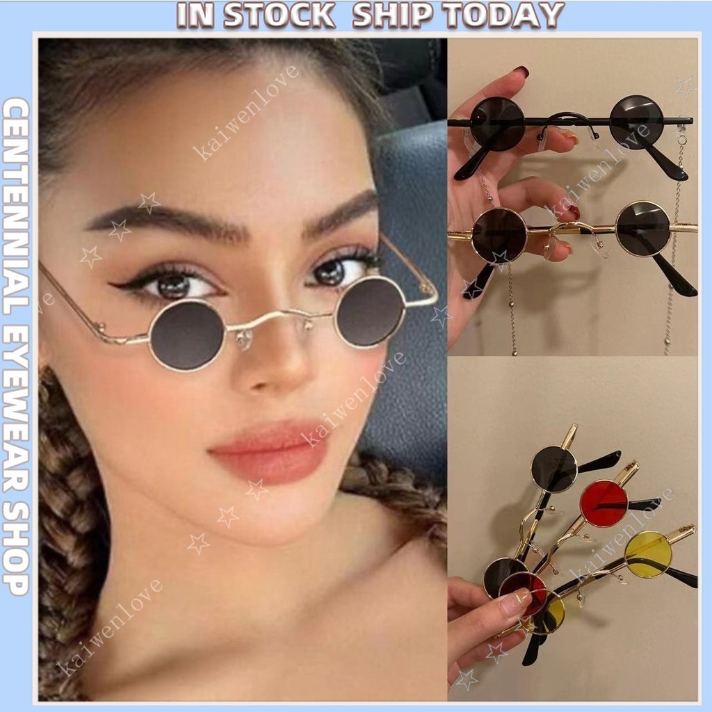 thumbnail image 2 of Gold Metal Hip Hop Eyeglasses Clear Lens - Square Frame 100% UV Men's Shades 2 of 2