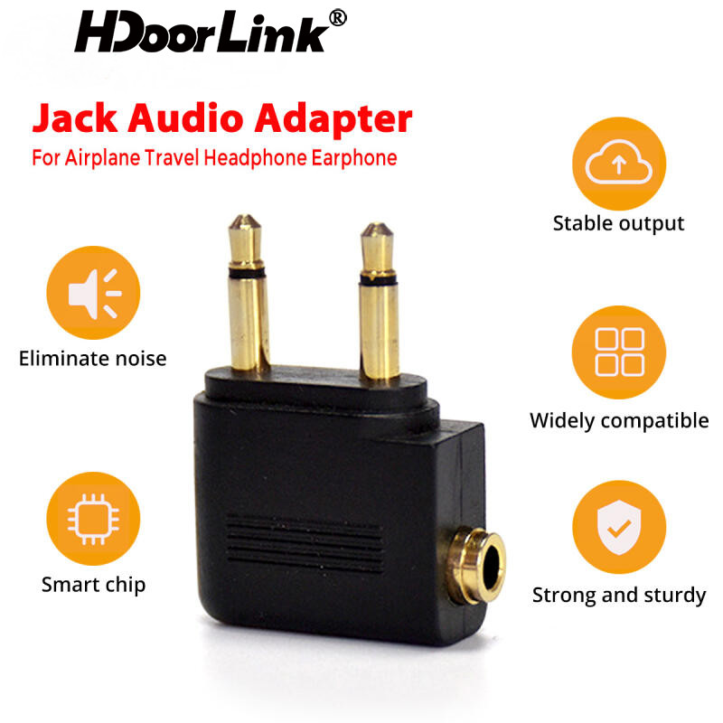 HdoorLink 3.5mm Plug Adaptor Jack Audio Headphone Converter Adapter ...