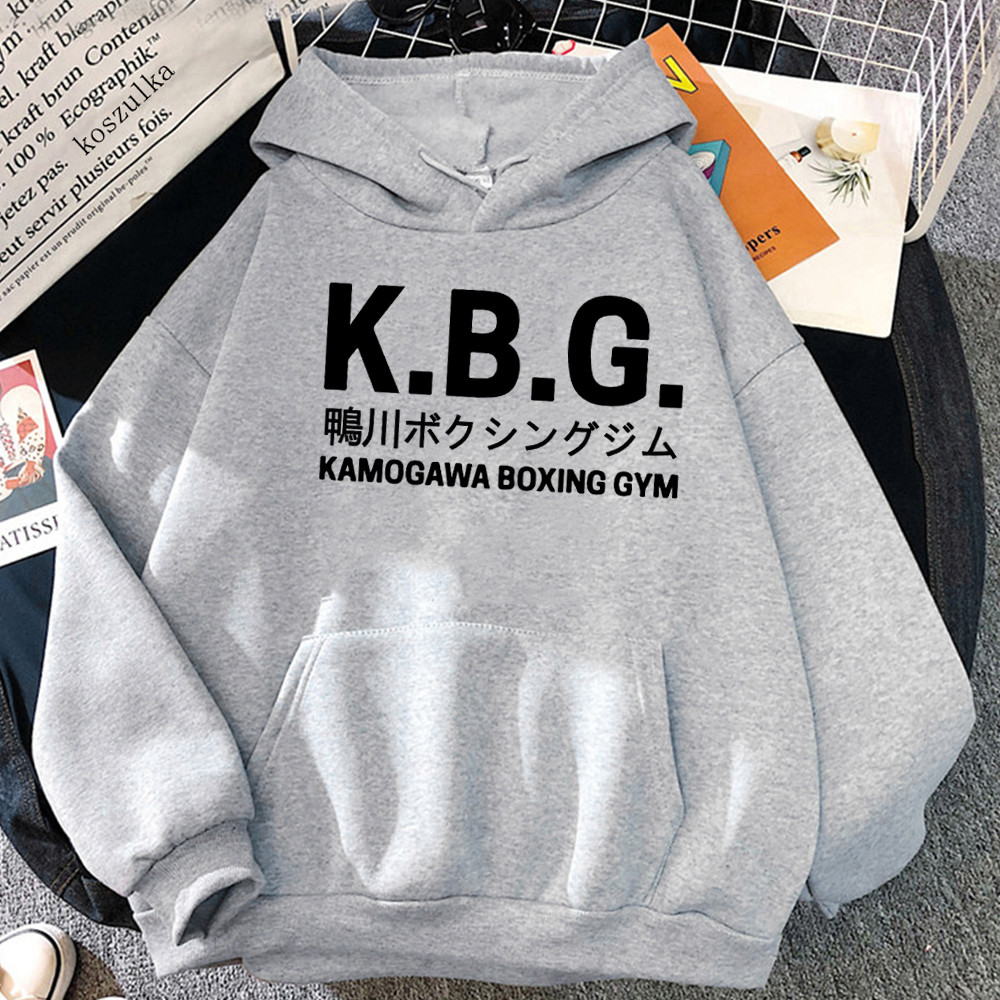 Kbg Anime Hajime No Ippo Kamogawa Boxing Gym Hoodies Men Hoodie Springautumn Harajuku Hoodies Shopee Singapore