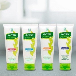 Acnes Creamy Wash Complete White Oil Control Deep Pore Yogurt Touch 50&100gr / Merah Jingga Official - Gambar 2