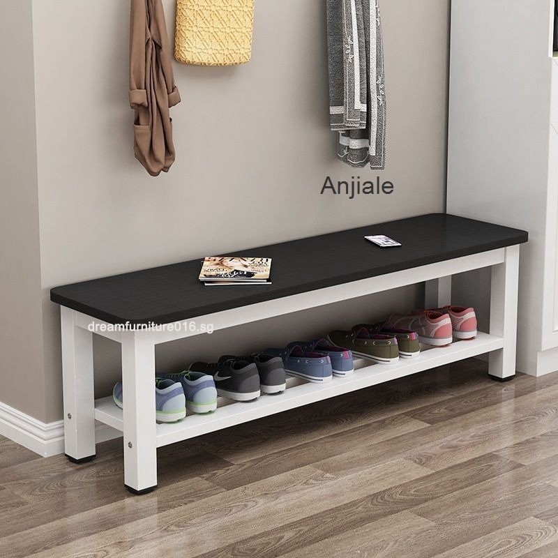 Long Bench Gym Rest Stool Shoe Rack Bench Shoe Changing Stool Steel ...
