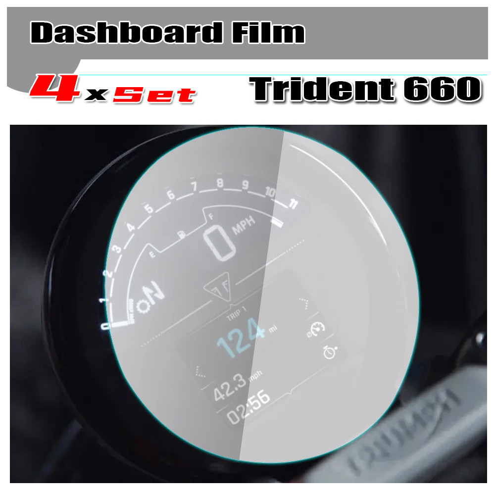 Trident-660 2021-2024 dashboard protective film motorcycle scratch ...