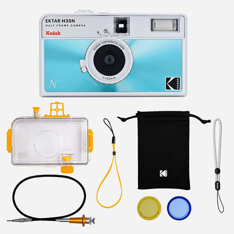 フィルムカメラ KODAK EKTAR H35N Half Frame Film Camera Kodak Ektar H35N Half Frame 35mm Film Camera Premium Kit | Shopee