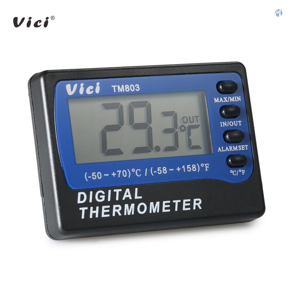 Vici Mini LCD Digital Thermometer Temperature Meter Celsius Fahrenheit ...