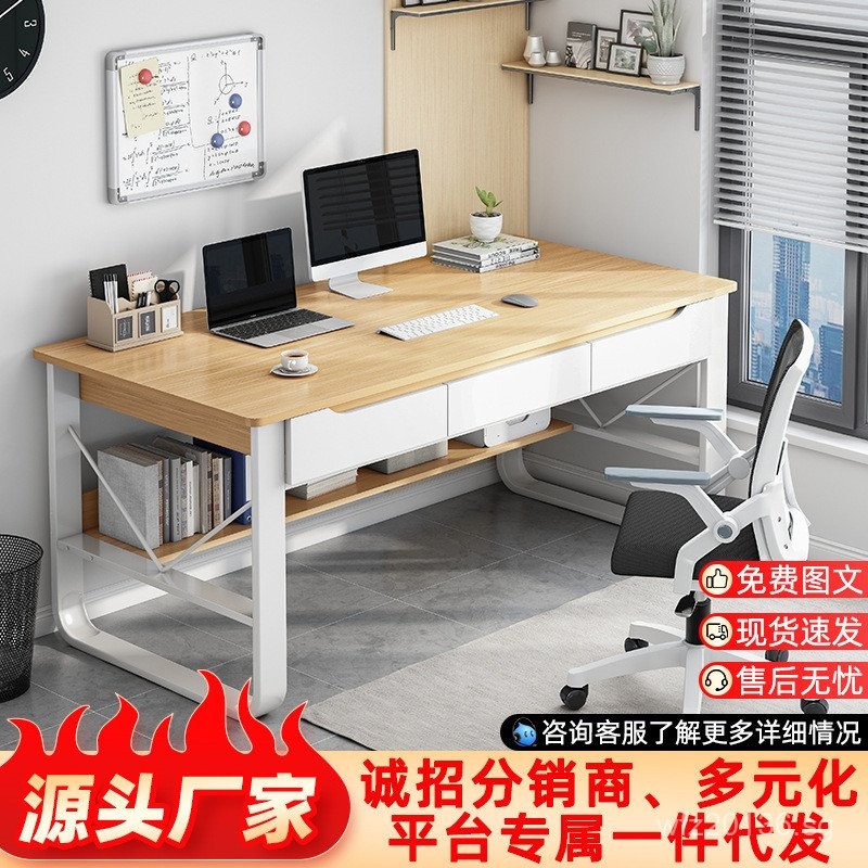 Writing Desk with Drawer Computer Desk for Students Home Study Modern ...