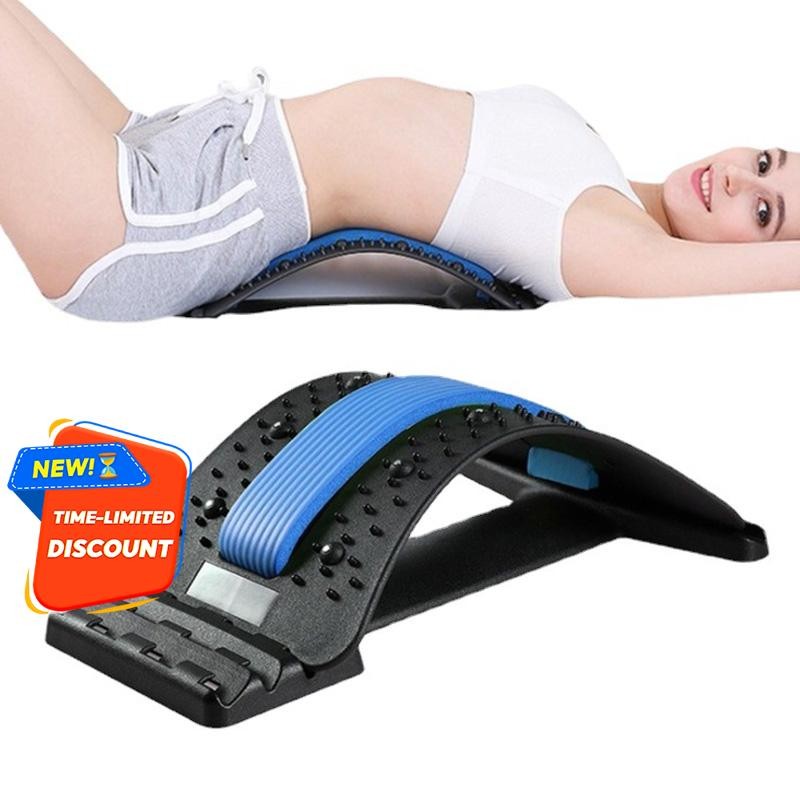 Back Stretcher,4 Level Lumbar Support Board, Spine Alignment Massager ...