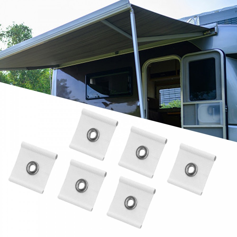 Pack of Six RV Awning Clips Designed for Piping Rails Measuring Five to ...