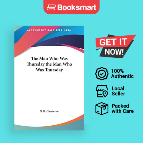 The Man Who Was Thursday The Man Who Was Thursday - Hardcover - English ...
