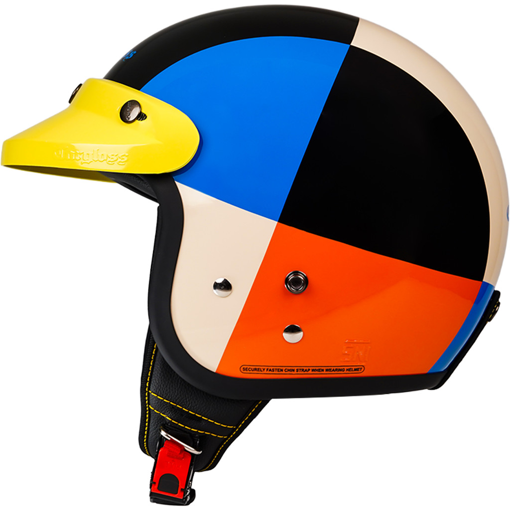 Cargloss CFM Retro Helm Half Face - Geometric Retro Pop - Gambar 3