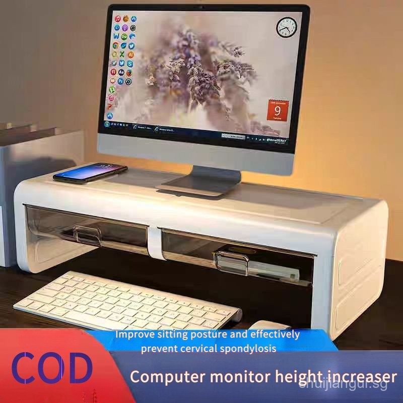 Monitor Stand with Drawer Computer Stand / Laptop Stand/ /Ergonomic ...