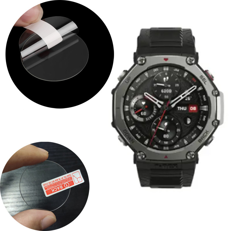 Amazfit T REX Hard Glass Smartwatch Protective Film For Amazfit T-REX  Smart Watch Tempered Glass Screen Protector Cover