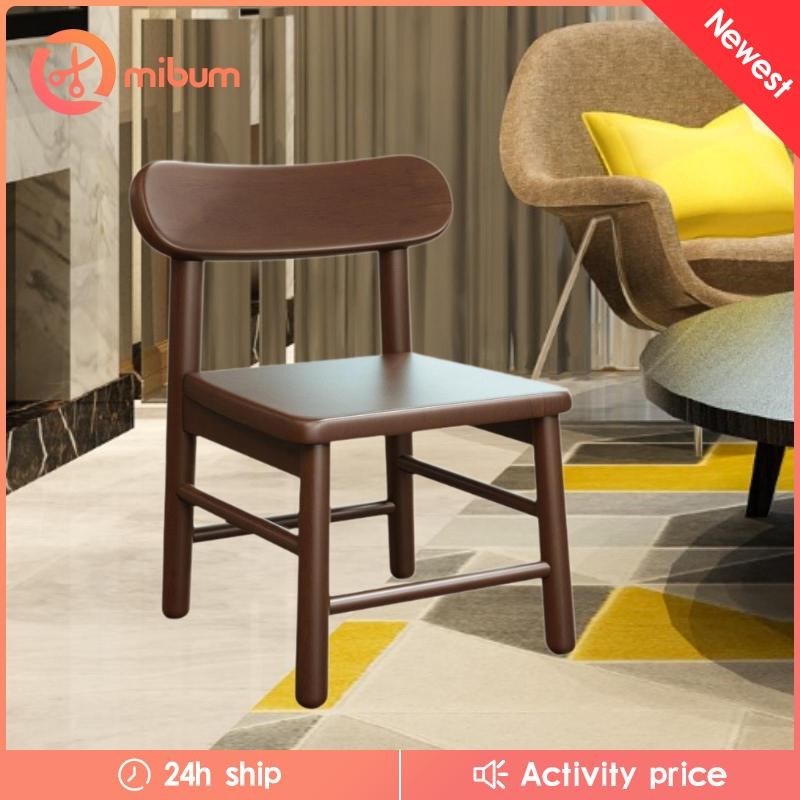 [Mibum] Kids Wooden Chair Sturdy Simple Furniture Decoration Portable