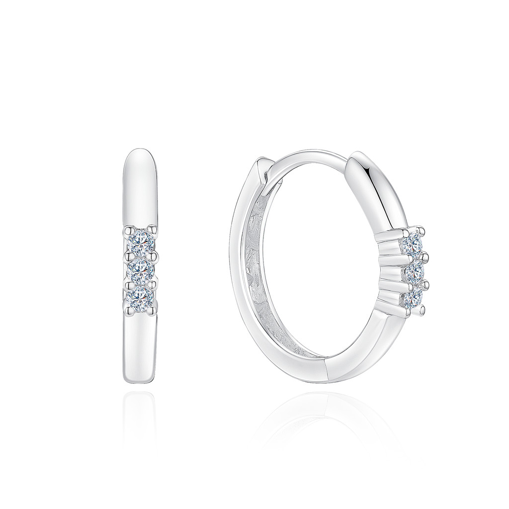TAKA Jewellery Cresta Diamond Earrings 9K Gold Shopee Singapore
