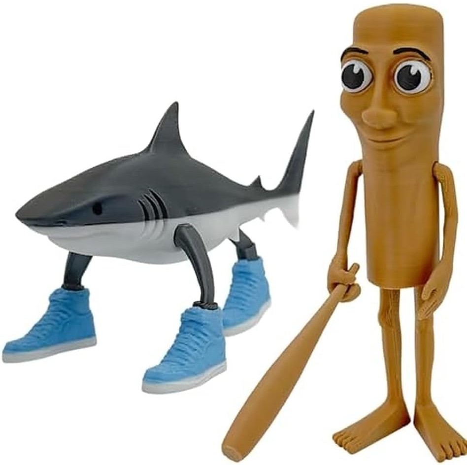 Figurine Tralalero Tralala Requin Italien Brainrot – Pack 8PCS Ultra Fun, Requin à Trois Pattes En Baskets Nike, Déco Bureau Meme Viral TikTok
