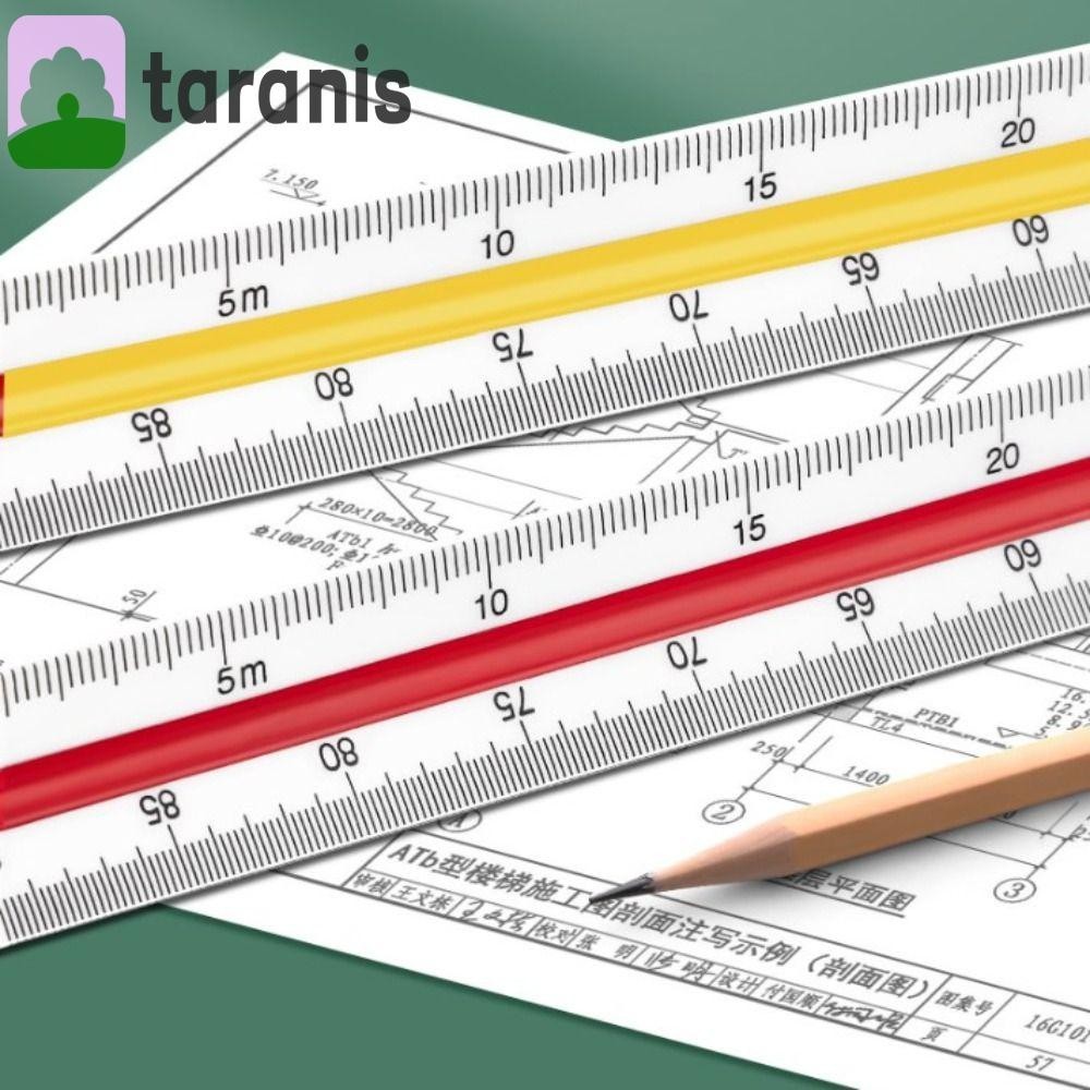 TARANIS Drawing Ruler, Measuring Technical Triangular Scale Ruler ...