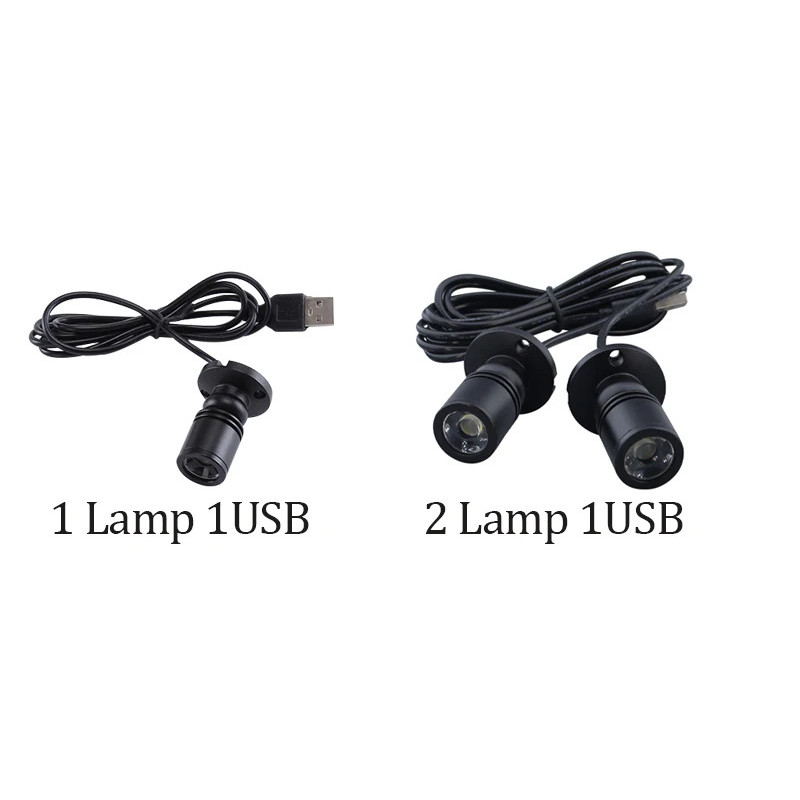 USB 5V Led Spot Light 3W Surface Mounted Cabinet Showcase Counter ...