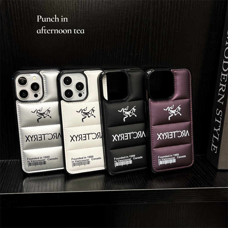 ARC'TERYXCasing iPhone 16 Pro Max Feather Fiber Down Jacket Phone Case For  iPhone 11 12 13 14 15 Pro Max X XR XS Max 7plus 8plus 3D Puffer Anti-fall  Soft Cover | Shopee Singapore