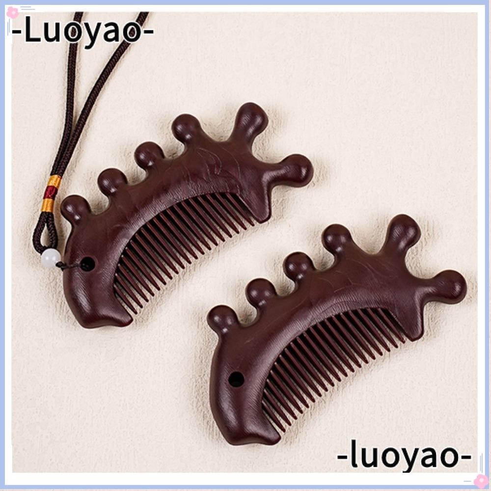 LUOYAO Head Massage Comb, Sandalwood Help Blood Circulation Body ...