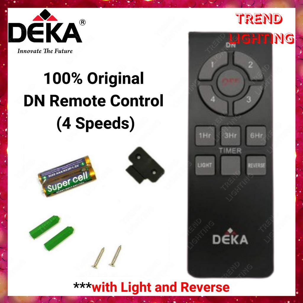 DEKA Remote Control Ceiling Fan Remote Control DN 4 Speeds, Light ...