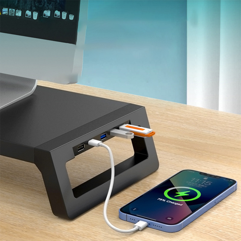 [XFD] Computer Monitor Riser Holder With USB Hub And RGB Atmosphere ...